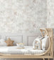 BMPP004-02D - Elephant Breaststroke Wallpaper - Stone - Brand McKenzie