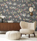 BMPP004-04A - Instrumental Wallpaper - Charcoal - Brand McKenzie