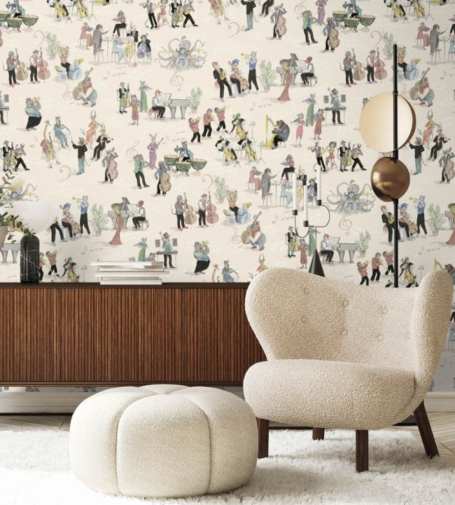 BMPP004-04B - Instrumental Wallpaper - Clay - Brand McKenzie