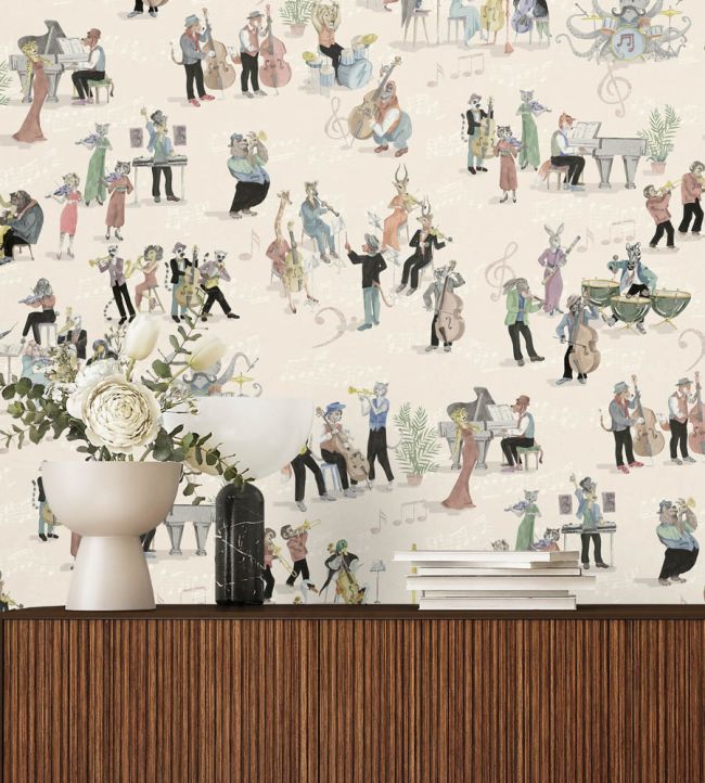 BMPP004-04B - Instrumental Wallpaper - Clay - Brand McKenzie