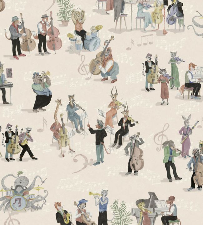 BMPP004-04B - Instrumental Wallpaper - Clay - Brand McKenzie