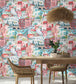 BMPP004-08B - The Mediterranean Wallpaper - Cherry Aqua - Brand McKenzie