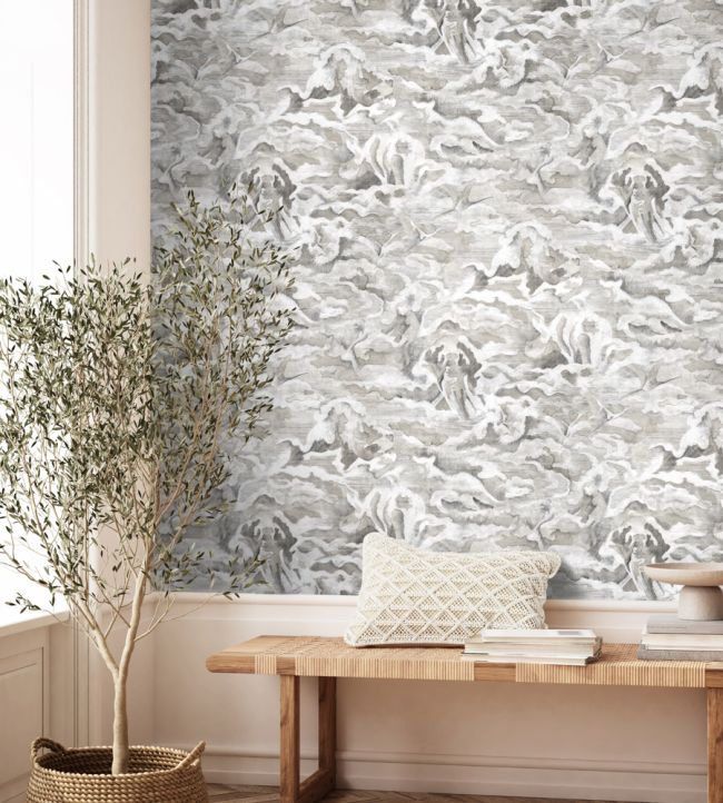 BMWL005-05A - Hidden Clouds Wallpaper - Lead - Brand McKenzie