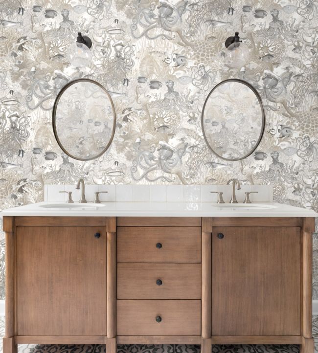 BMWL005-06A - Octopus Wallpaper - Black Pearl - Brand McKenzie