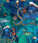 BMWL005-06F - Octopus Wallpaper - Turquoise Blue - Brand McKenzie