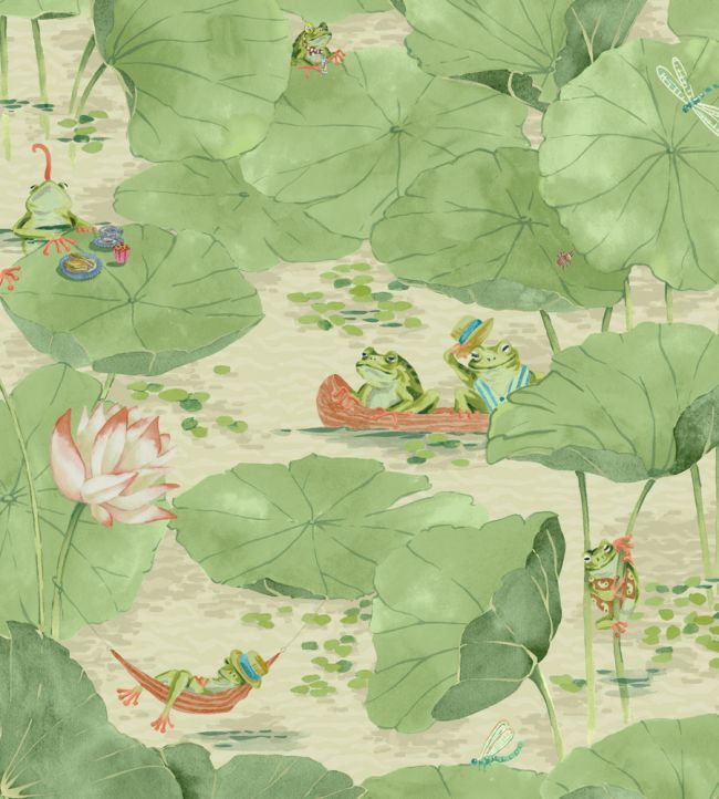 BMWL005-07C - Pond Life Wallpaper - Willow - Brand McKenzie