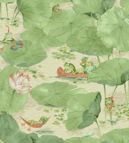 BMWL005-07C - Pond Life Wallpaper - Willow - Brand McKenzie