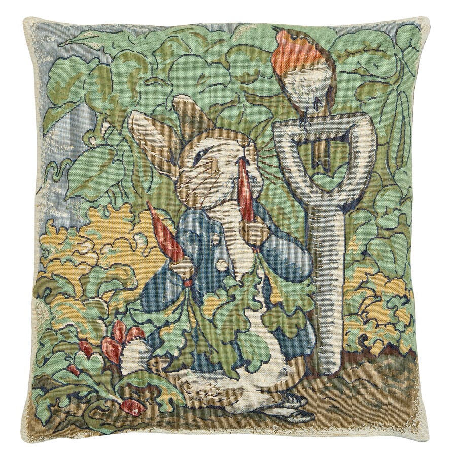 Peter Rabbit Tapestry Cushion with Feather Filler 