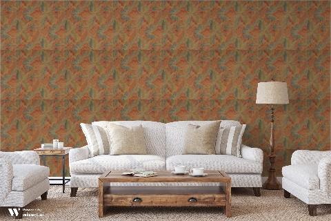 Chandigarh Garnet Wallpaper - Brunschwig & Fils