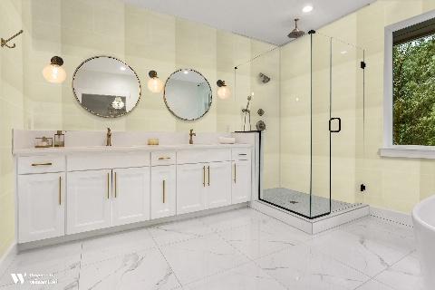 Caen Stone Pink Stone Wallpaper - Brunschwig & Fils