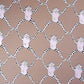 Frog Treillage On Vinyl Mushroom Wallpaper - Brunschwig & Fils
