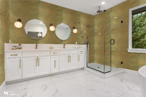 Chiri On Sisal Cotton Gold On Spring Green Wallpaper - Brunschwig & Fils