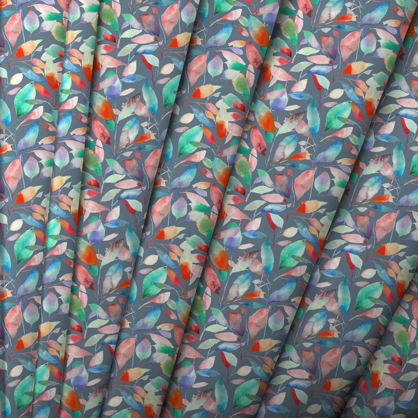 Brympton Flame Navy Lomond Pima Lawn Cotton - Dress Fabric