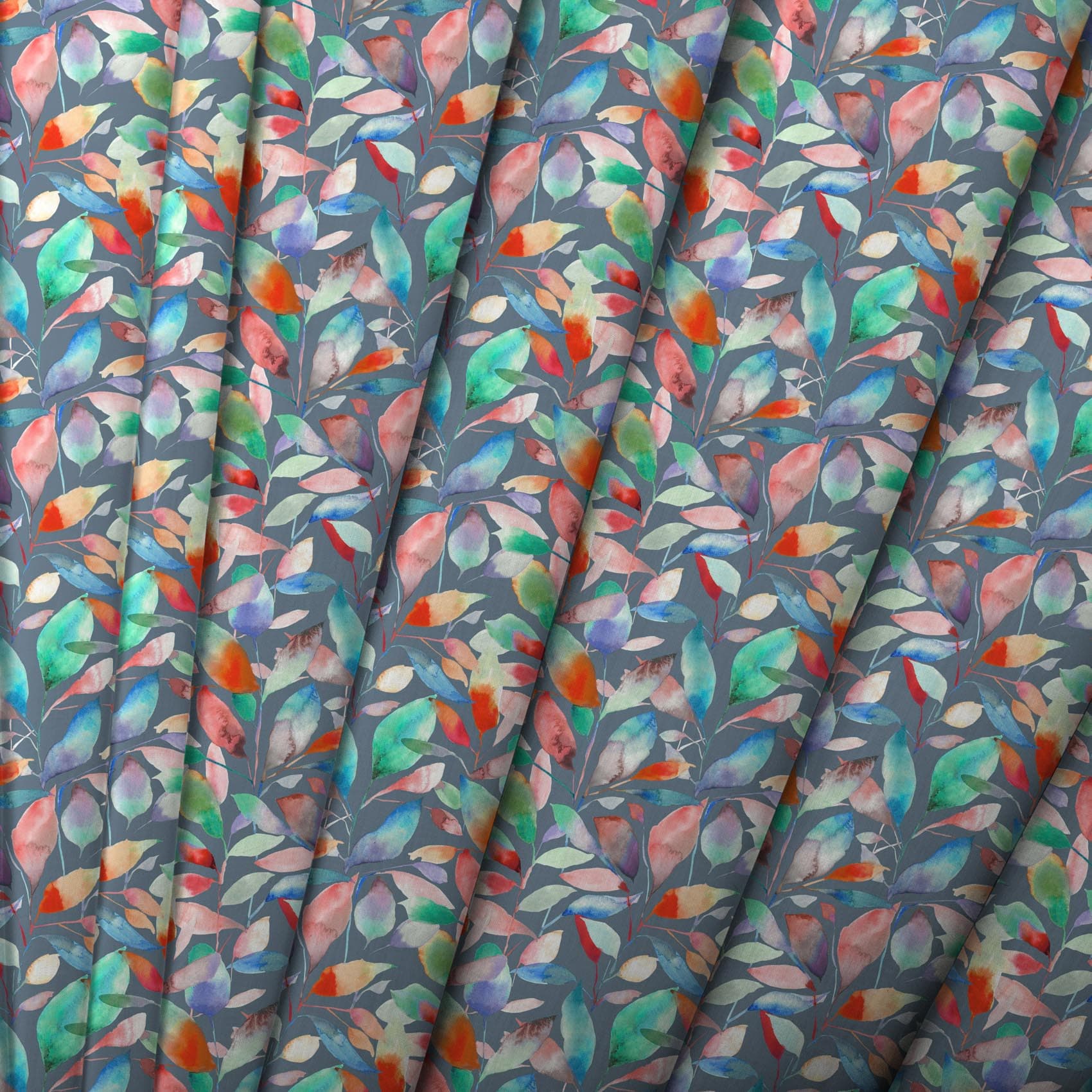 Brympton Flame Navy Lomond Pima Lawn Cotton - Dress Fabric