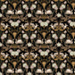 Deco Swan Wallpaper - Charcoal - The Graduate Collection