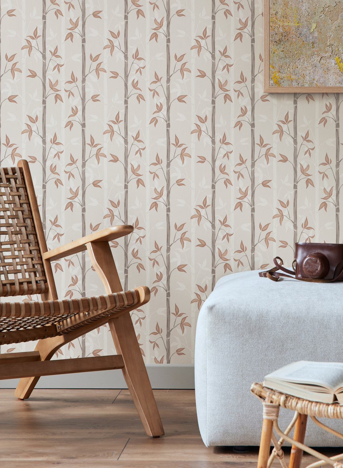 Bamboo Wallpaper - Autumn - Summer Gray
