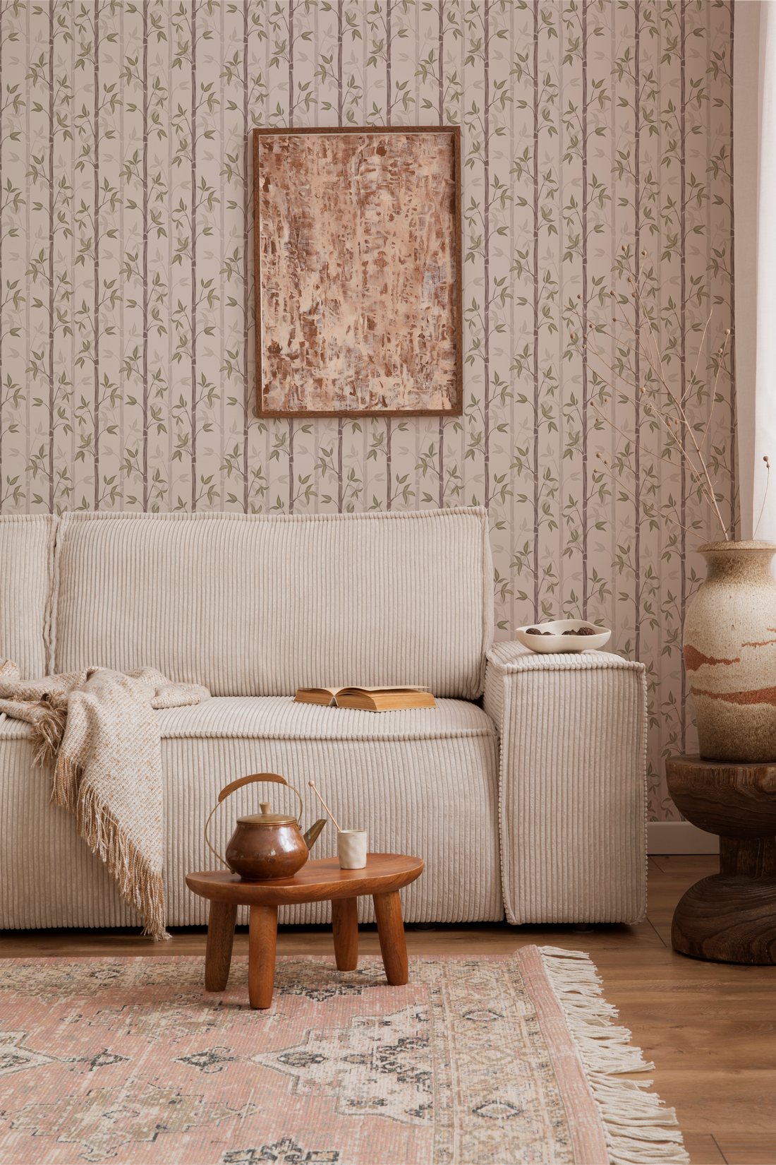 Bamboo Wallpaper - Spring - Summer Gray
