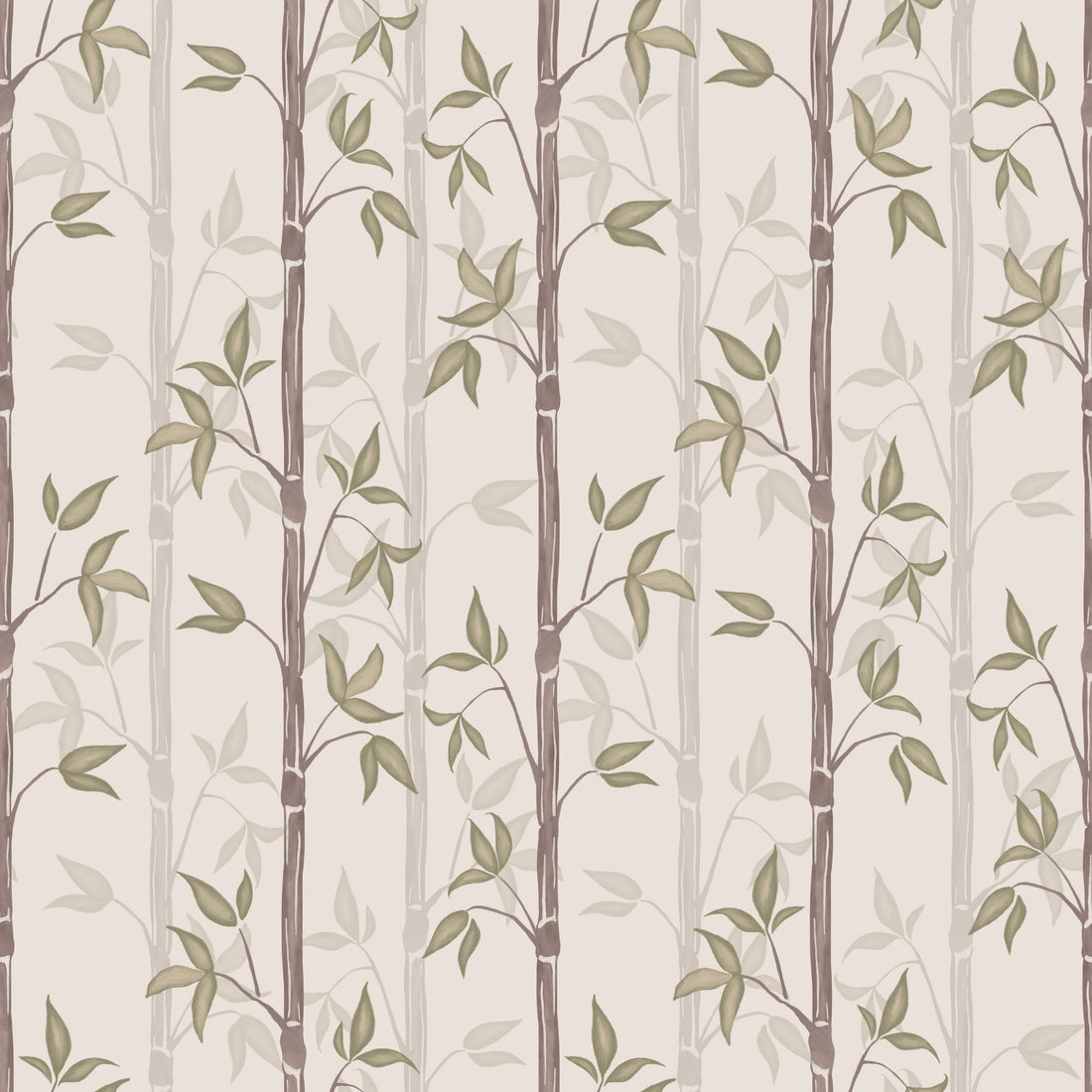 Bamboo Wallpaper - Spring - Summer Gray
