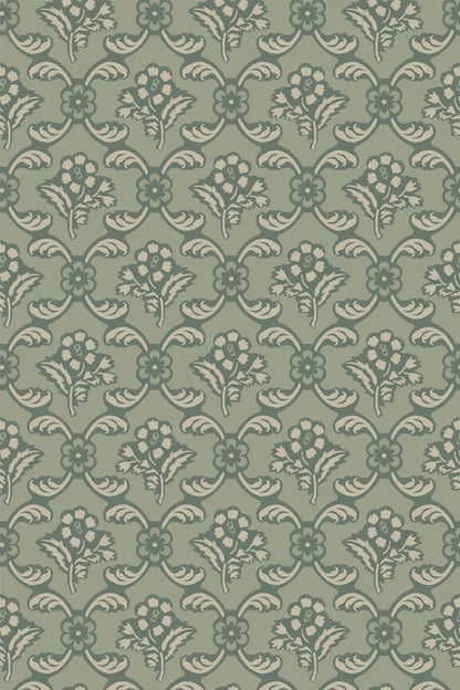 Barace Wallpaper - Green Smoke - 6603