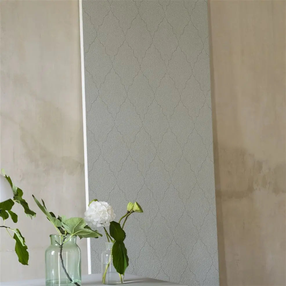Basilica Wallpaper - Silver - PDG688/03 - Designers Guild
