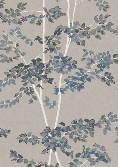 Beech Wallpaper - Steel