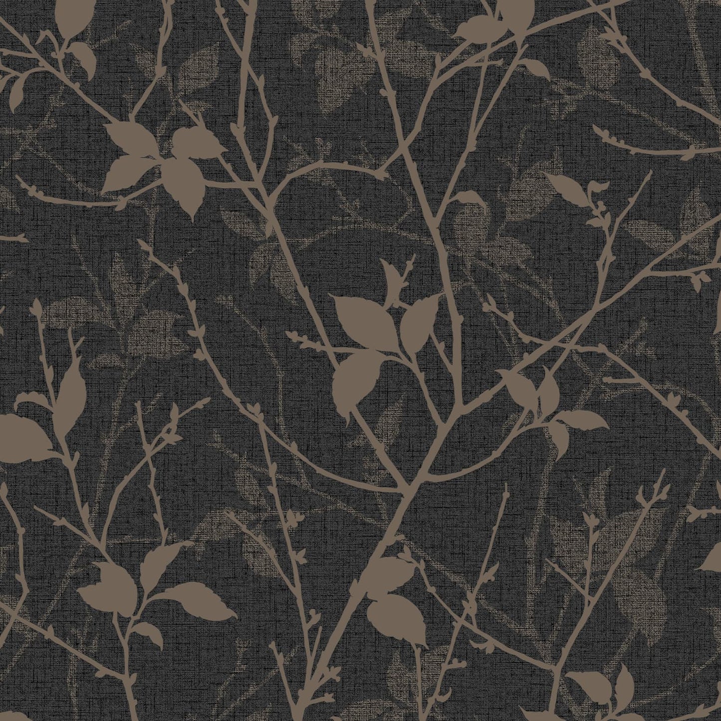 Belle Wallpaper - Charcoal & Gold - Boutique Luxury
