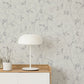 Belle Wallpaper - White & Silver - Boutique Luxury