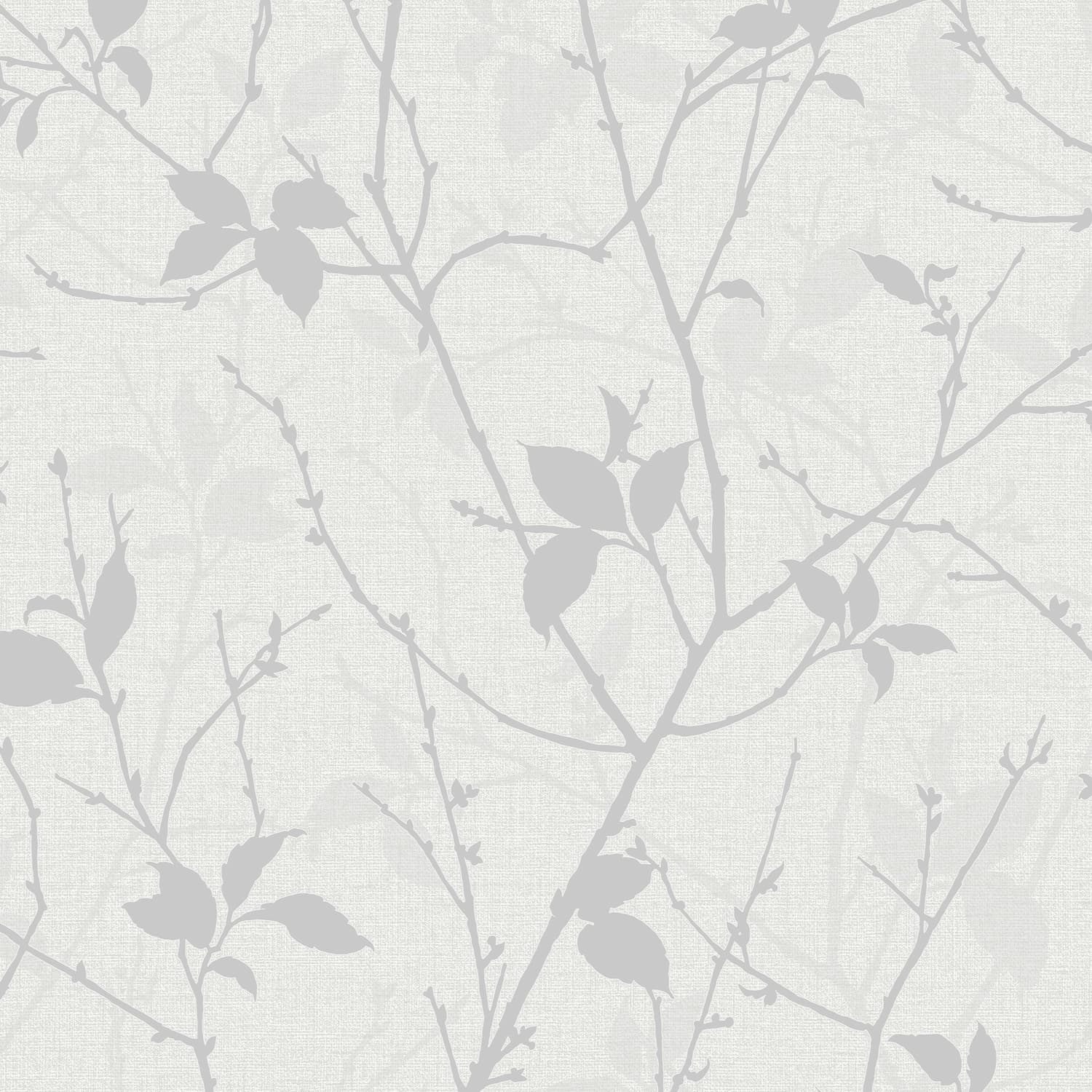 Belle Wallpaper - White & Silver - Boutique Luxury