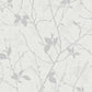 Belle Wallpaper - White & Silver - Boutique Luxury