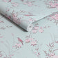 Bird Chinoiserie Wallpaper - Blue - Shabby Chic