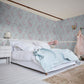 Bird Chinoiserie Wallpaper - Blue - Shabby Chic