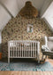Birds & Bunnies Nursery Wallpaper - Ecru - Summer Gray
