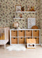 Birds & Bunnies Nursery Wallpaper - Ecru - Summer Gray
