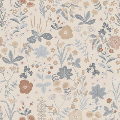 Blomstre Wallpaper - Earth - Summer Gray
