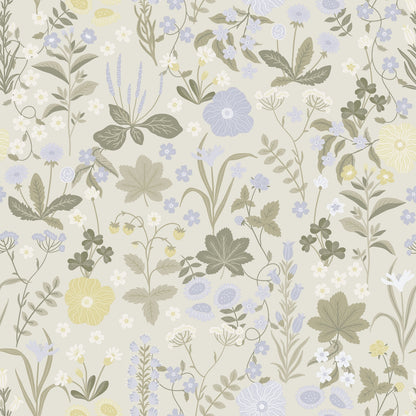 Blomstre Wallpaper - Mist - Summer Gray
