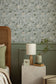 Blomstre Wallpaper - Misty blue - Summer Gray
