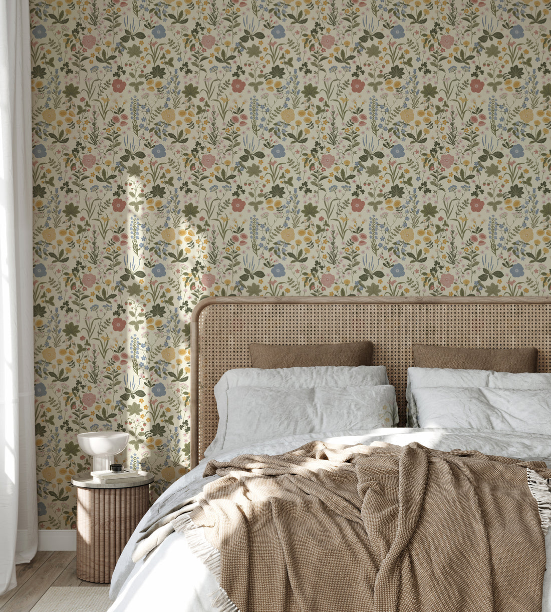 Blomstre Wallpaper - Spring - Summer Gray
