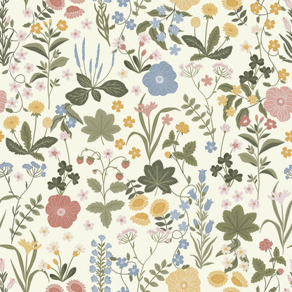 Blomstre Wallpaper - Spring - Summer Gray
