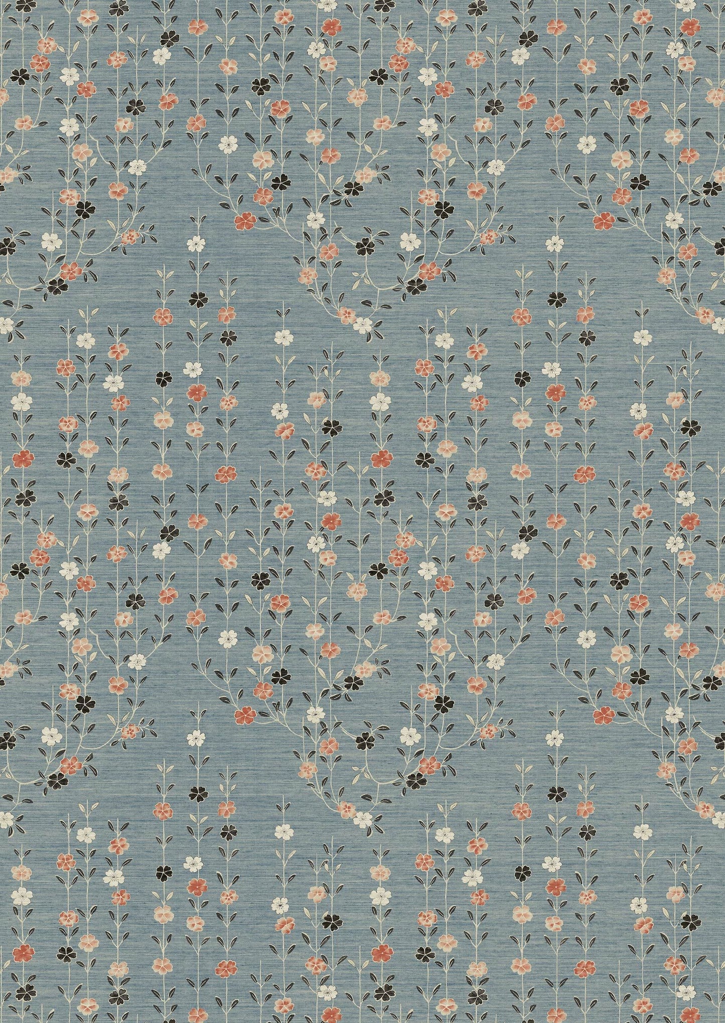 Blossom Wallpaper - Coral Sea - Lewis & Wood
