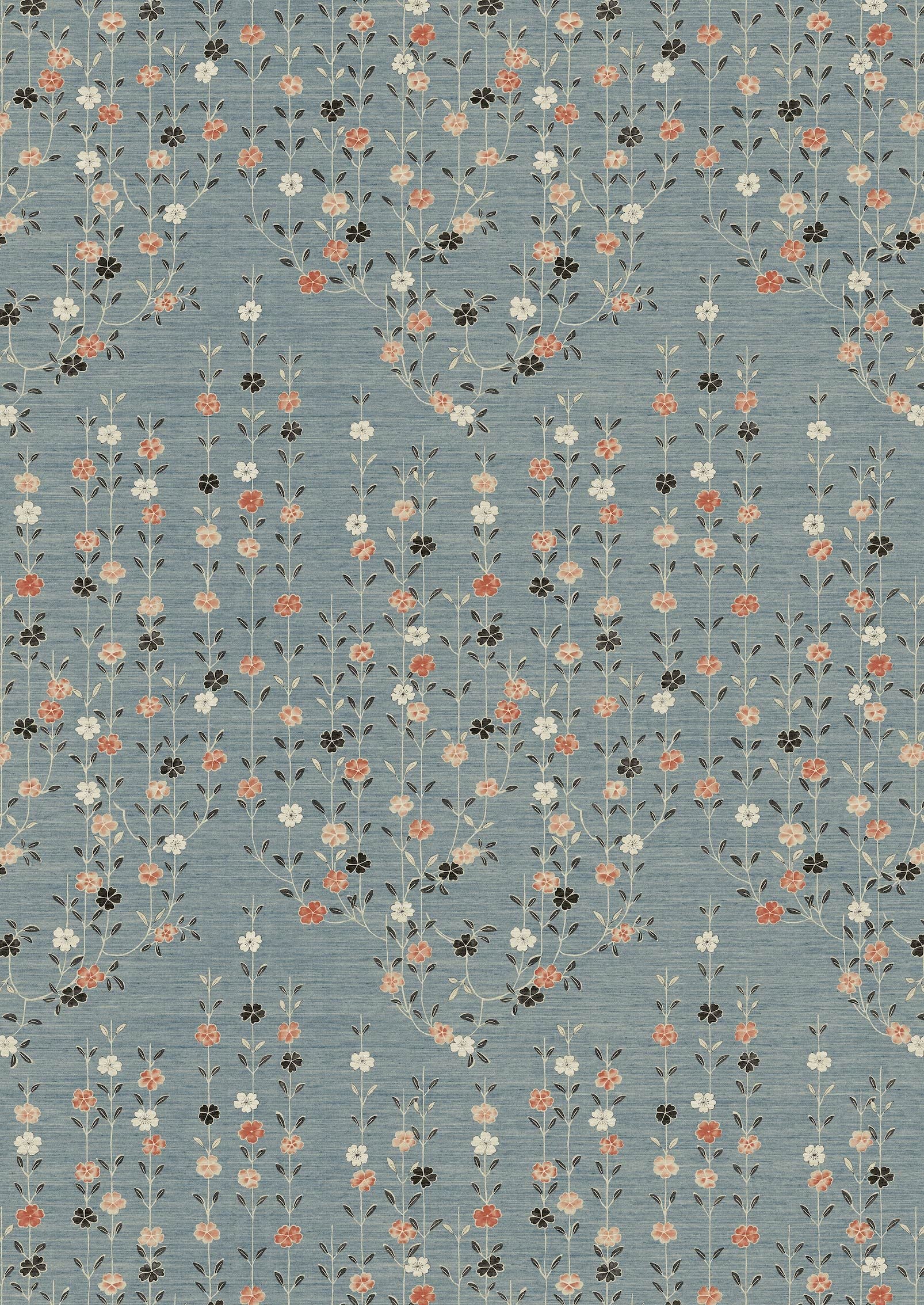 Blossom Wallpaper - Coral Sea - Lewis & Wood