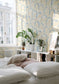 Bluebells Wallpaper - Cream - Summer Gray
