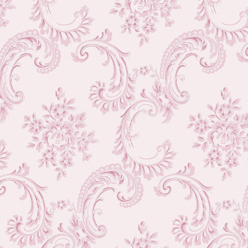 Boudoir Beauty Wallpaper - Pink - Shabby Chic