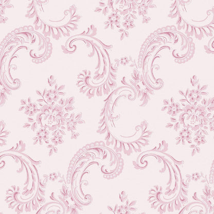 Boudoir Beauty Wallpaper - Pink - Shabby Chic