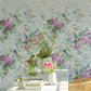 Bouquet De Roses Wallpaper - Celadon - PDG1173/01 - Designers Guild