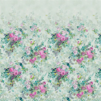Bouquet De Roses Wallpaper - Celadon - PDG1173/01 - Designers Guild
