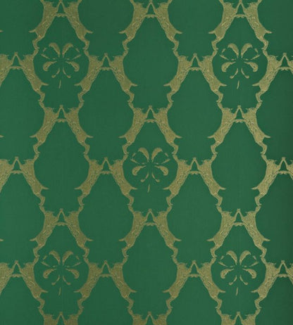 Boxing Hares Wallpaper - Billiard Green - BG0400 - 101 - Barneby Gates