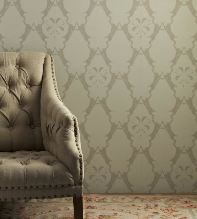 Boxing Hares Wallpaper - Stone - BG0400 - 102 - Barneby Gates