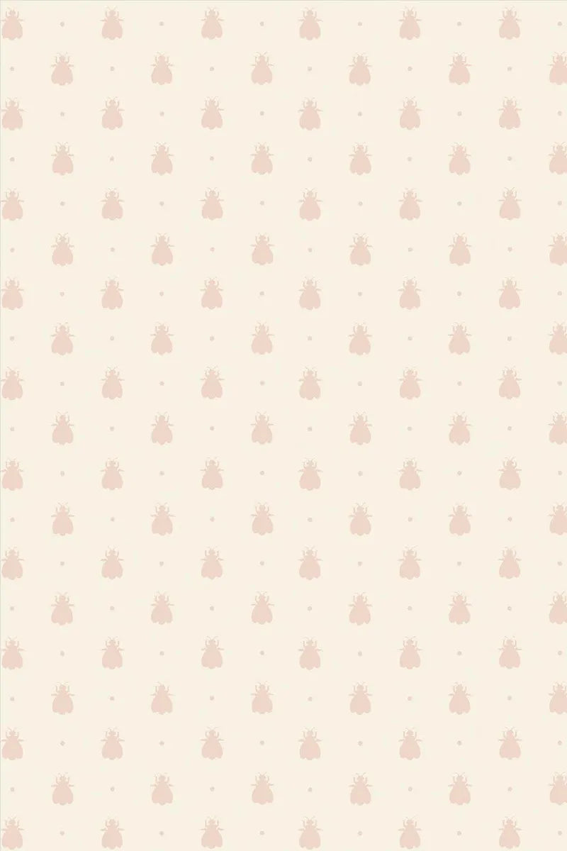 Bumble Bee Wallpaper - Pink - 594