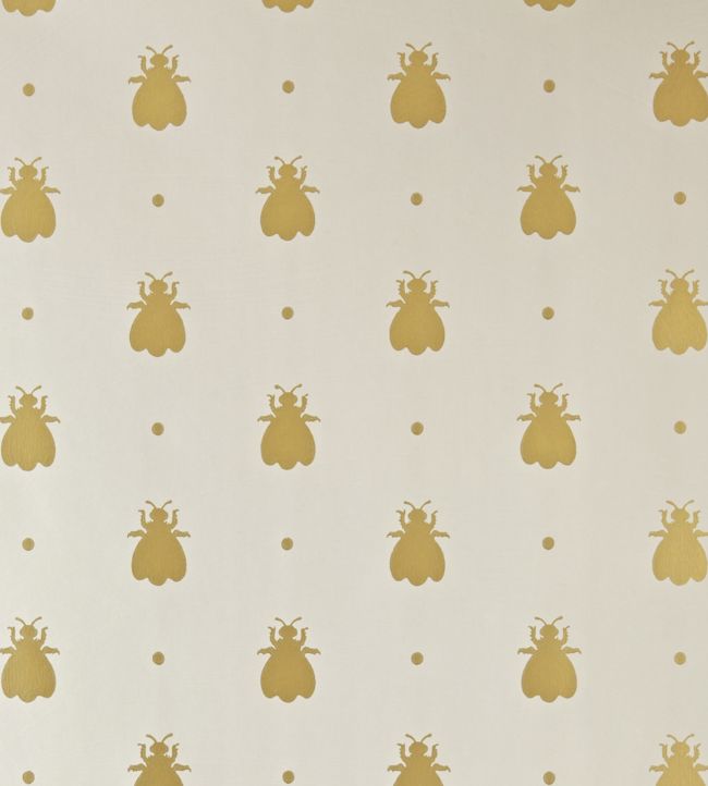 Bumble Bee Wallpaper - Shaded White - 525 - Farrow & Ball
