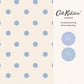 Button Spot Wallpaper - Blue - 125522 - Cath Kidston